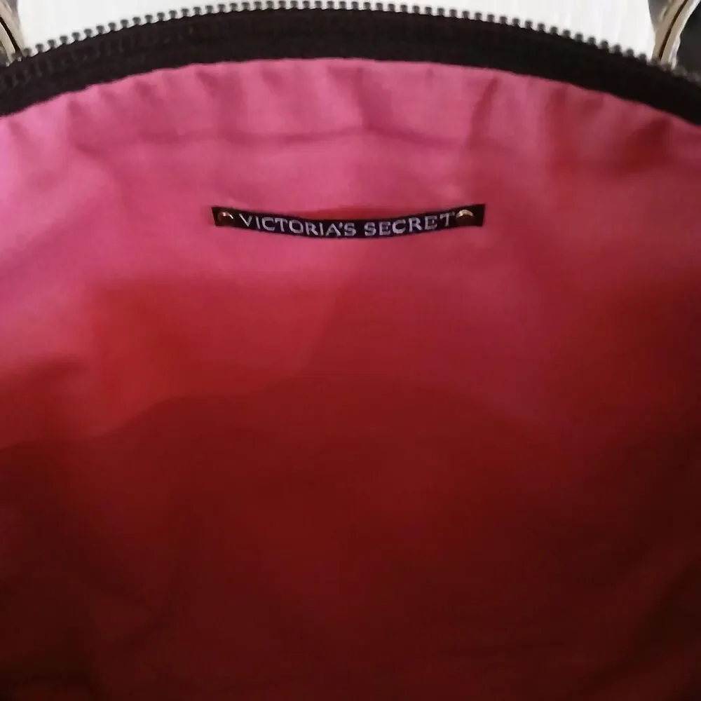 Y2K Vintage Victoria's Secret Multicolor All Over Print Floral Striped Handbag